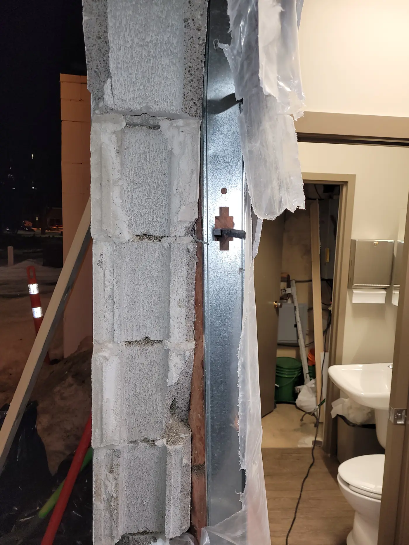 After-hours access and wall opening condition